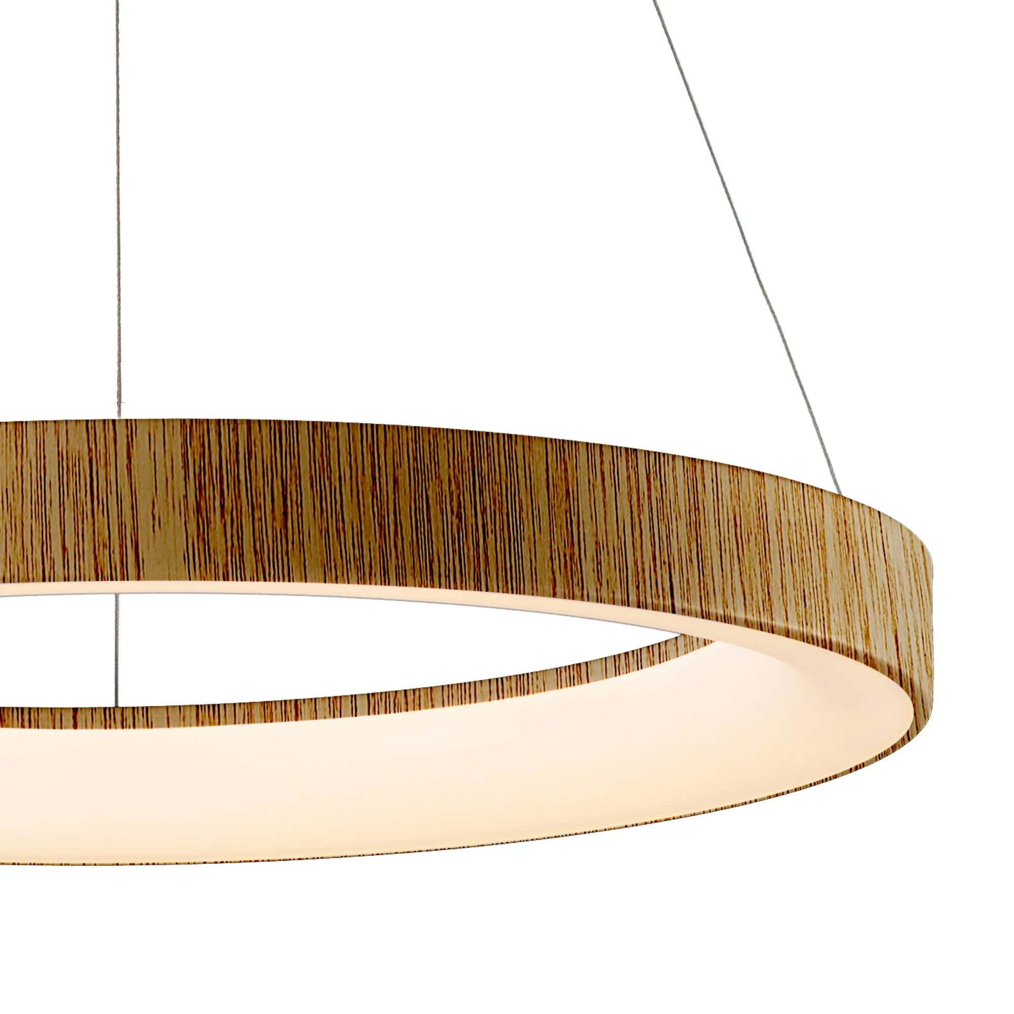 Niseko II Ring Pendant 65cm 50W LED Wood M8575  Mantra Niseko II Wood